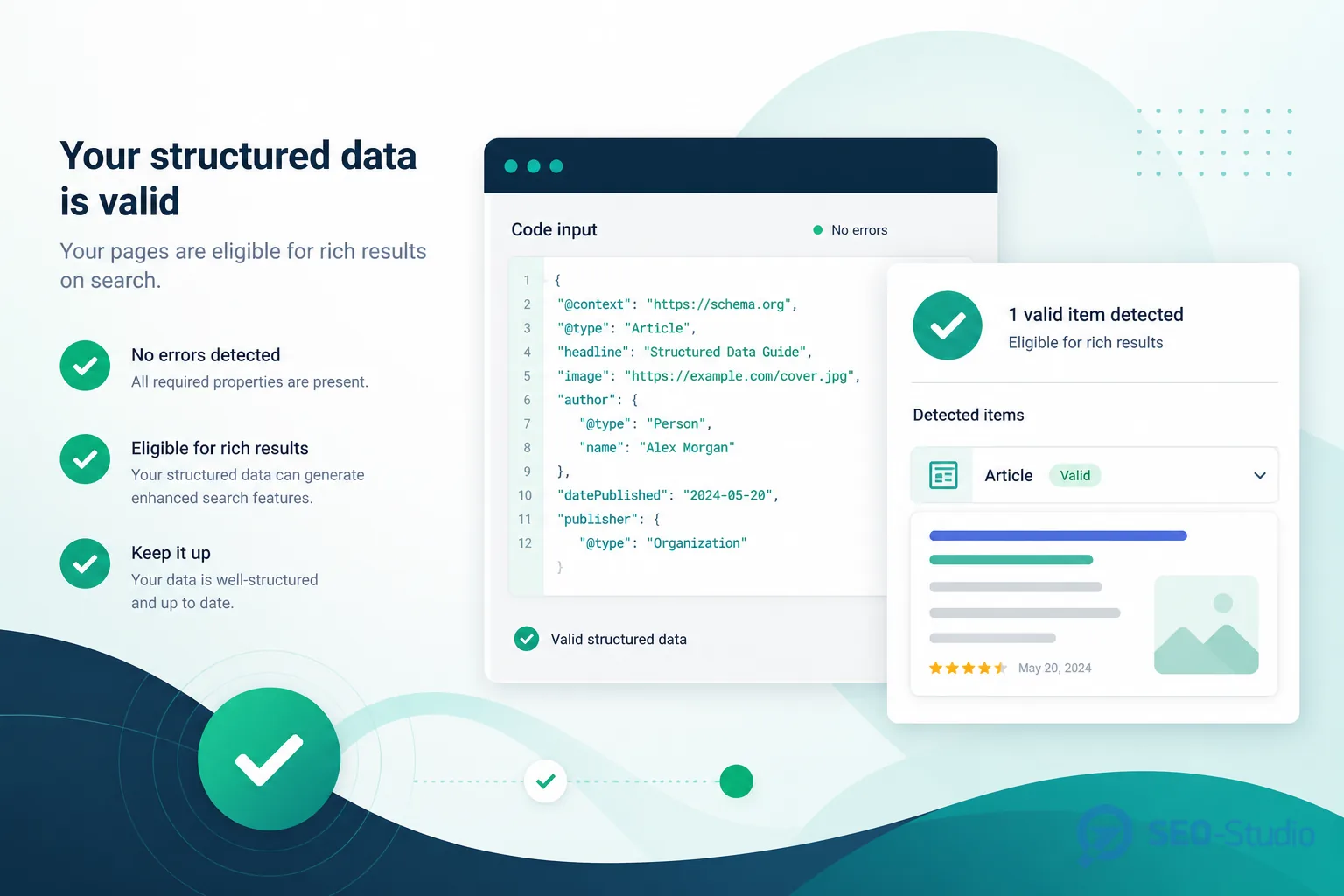 Rich Results Test без критических ошибок для Organization schema