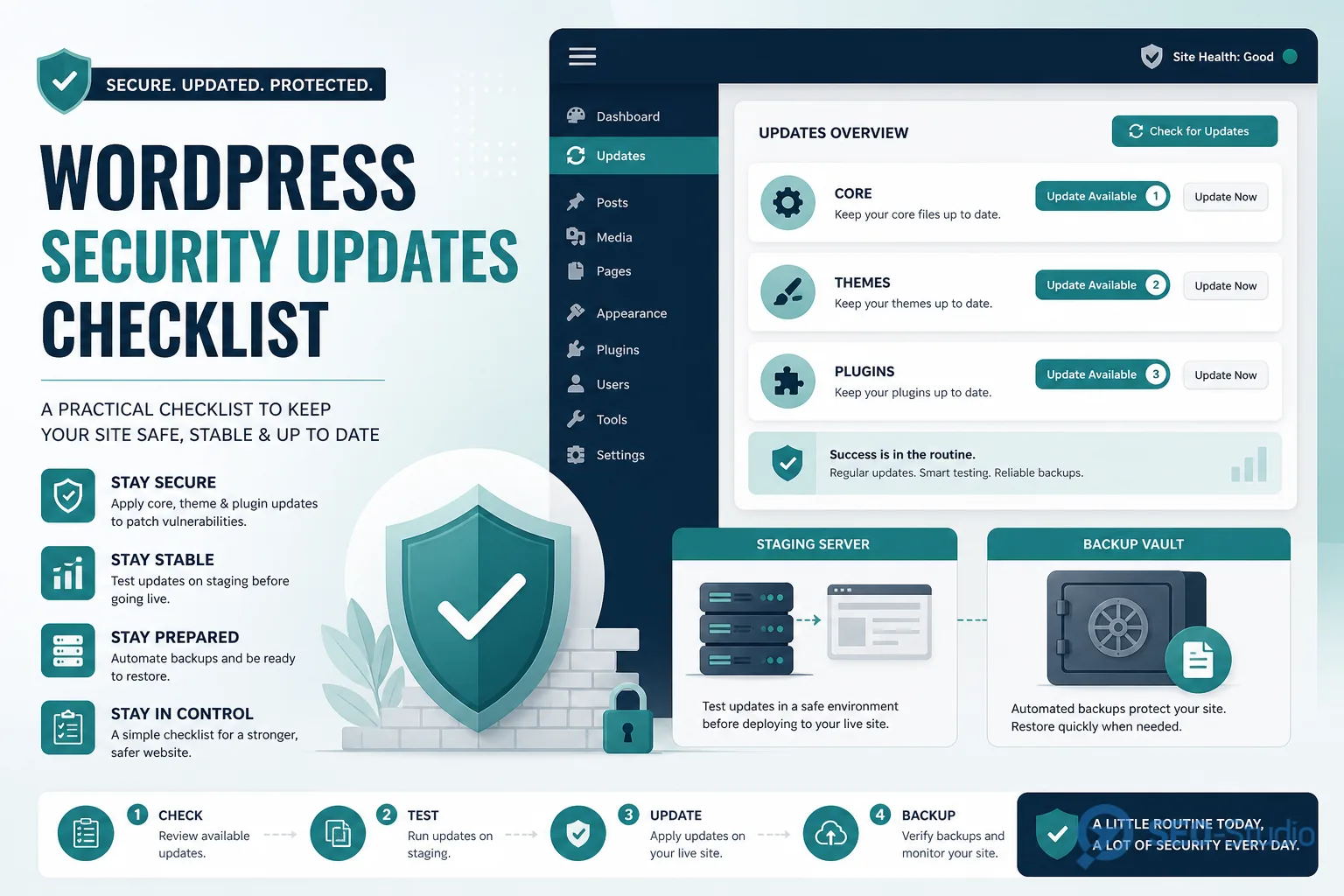 Безопасность WordPress чек-лист обновлений ядра тем и плагинов