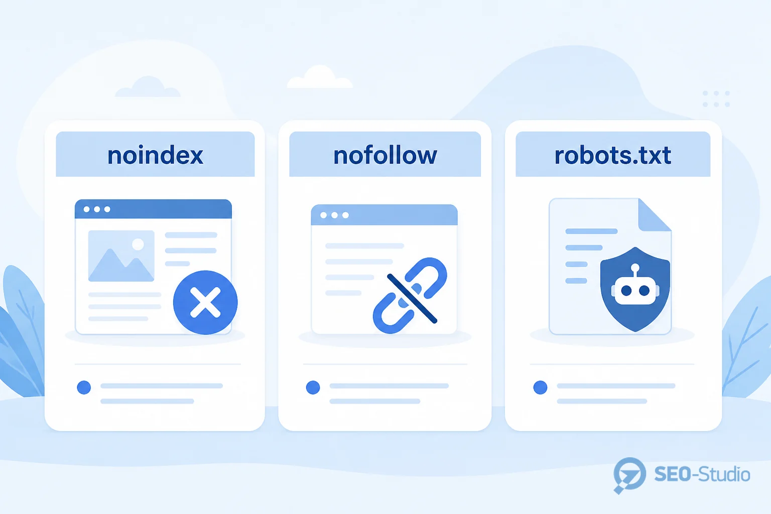 Тег noindex: коли доречний і коли шкодить 1 Порівняння механізмів noindex, nofollow і robots.txt