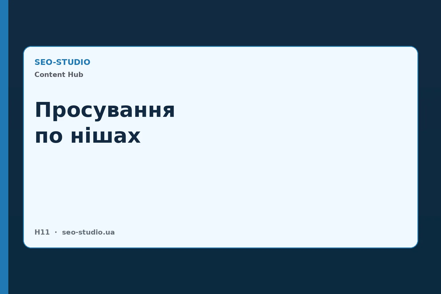 Просування сайту по нішах: карта галузевих гайдів