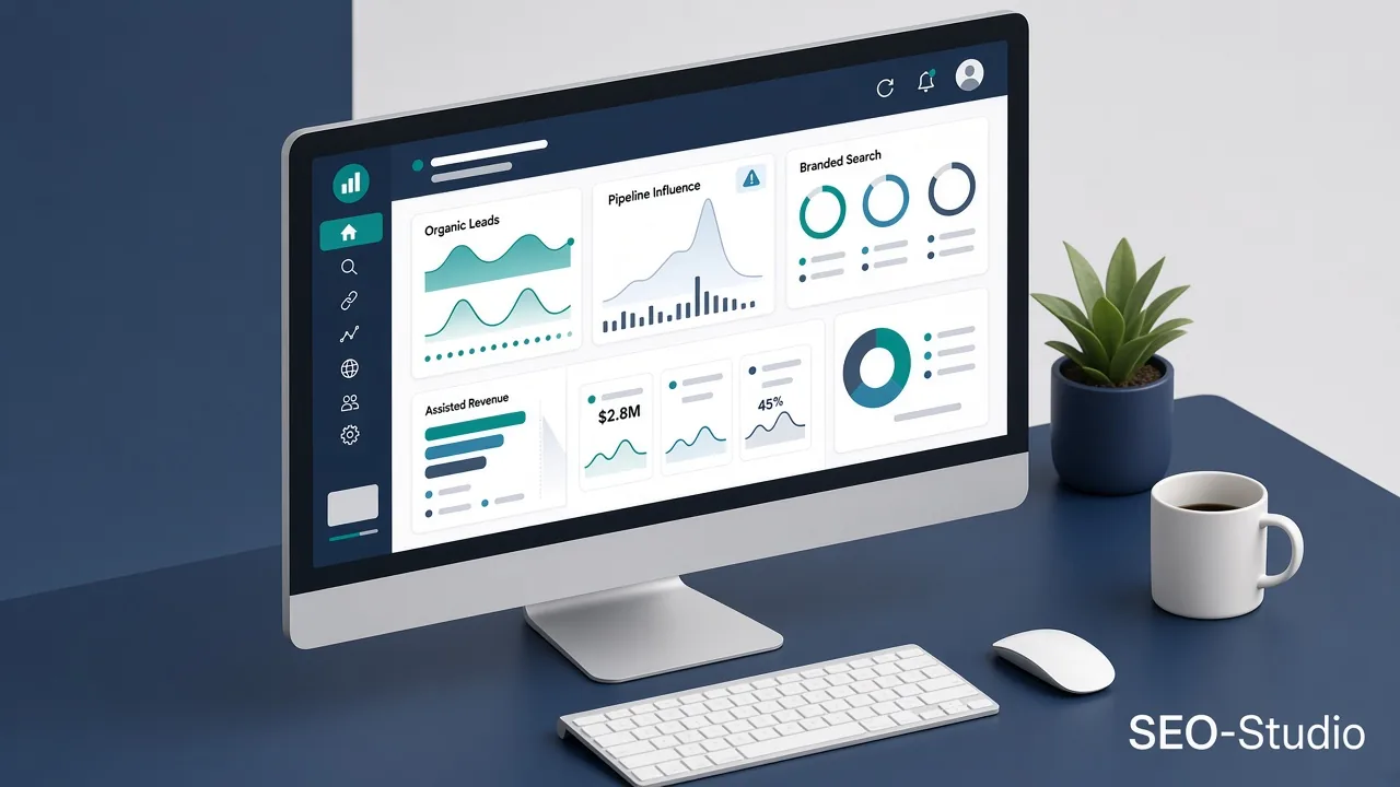 SEO-стратегія для бізнесу: як будувати систему росту 3 Дашборд KPI SEO для CEO: ліди, виручка, pipeline influence, брендовий пошук