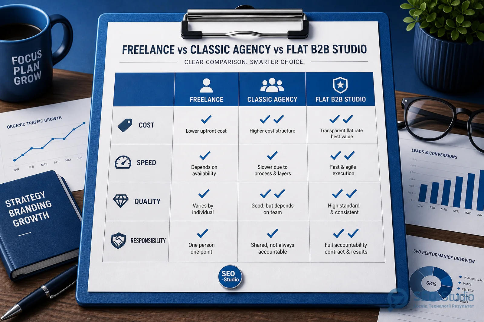 Чек-лист с пунктами договор коммуникация кейсы ответственность и прозрачность
